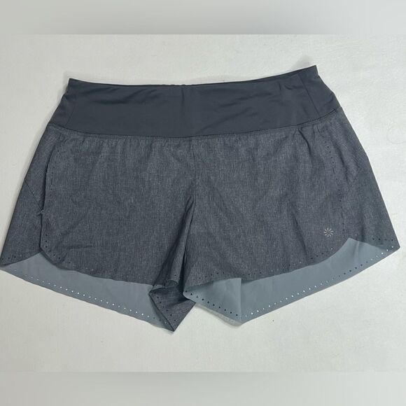 Athleta | EUC Gray Running Shorts - Picture 1 of 6